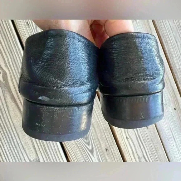 Authentic GUCCI Jordaan Women’s Black Leather Horsebit Loafer Sz 37 US 7 - Picture 5 of 13